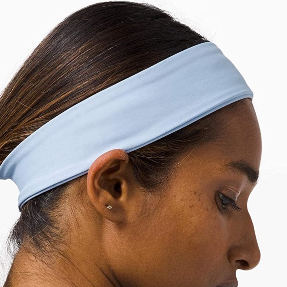 🔥SALE!! 🍋3 Lululemon fly away tamer head band blue and Blk only! No white - Picture 9 of 14
